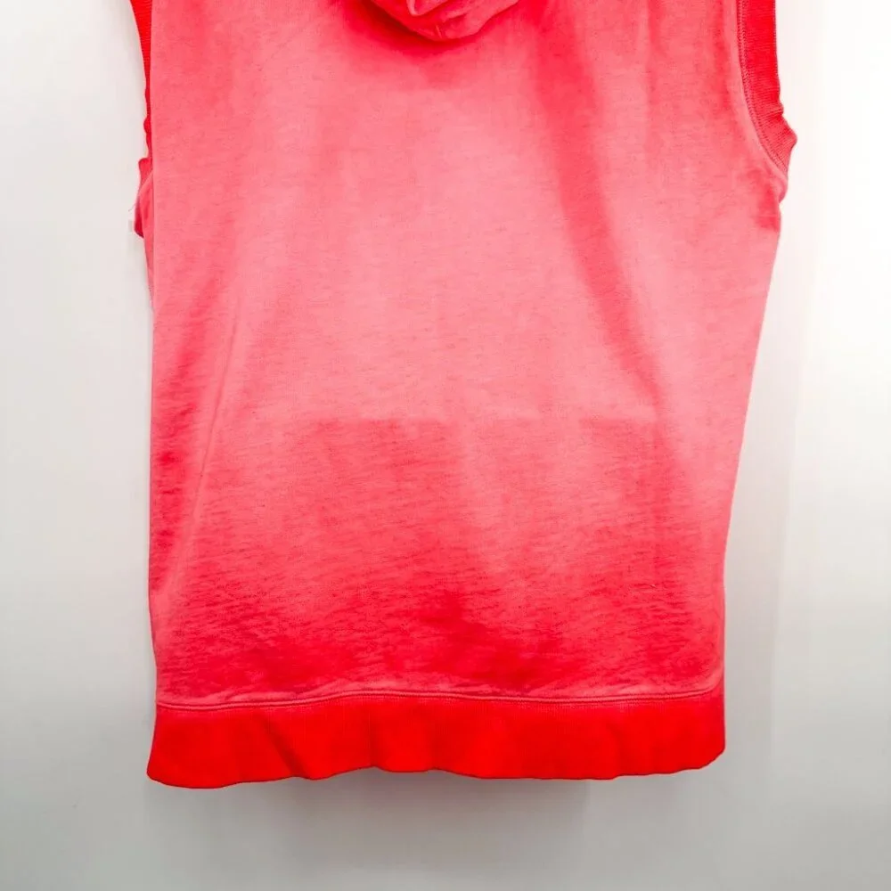 Nike Solstice Sleeveless Hoodie Ombre Pink Graphic Oversized Pullover Top XL - Picture 7 of 12
